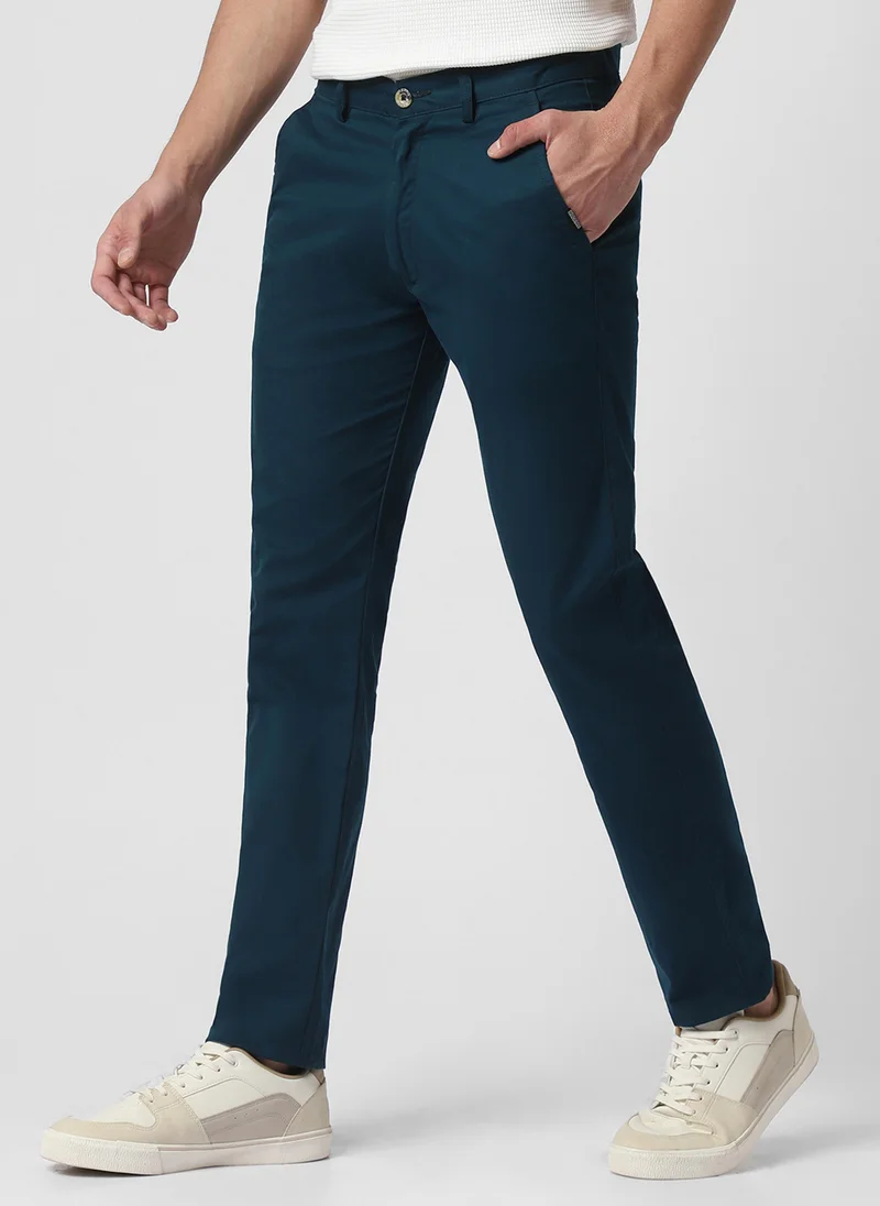 Urbano Fashion  Urbano Fashion Men's Dark Green Cotton Slim Fit Casual Chinos Trousers for Men | Best Price UAE